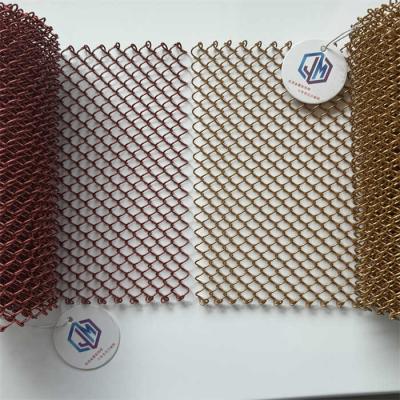China Cortinas de malha de metal verde brilhante Solução definitiva para a economia de energia de janelas interiores Faixa de tamanho 0,8mm-3mm à venda