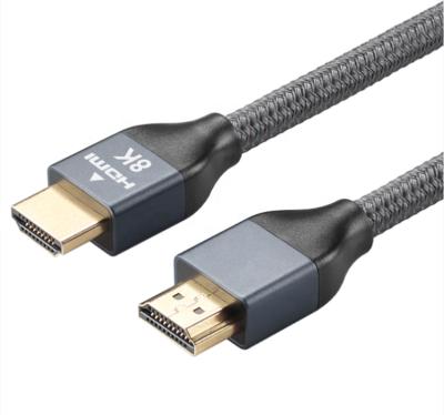 China Hot Selling COMPUTER ULT-Unite Certified HDMI Attach 1m 8K 60Hz Ultra High Speed Gold Plated HDMI 2.1 Cable for sale