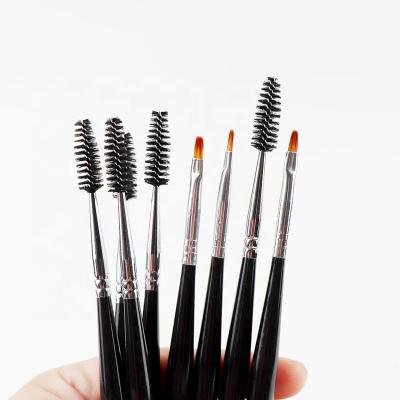China Manufacturer Wholesale Black Short Plastic Pen Holder Eyelash Makeup Brush Nail Brush can be customized logo or OEM for sale