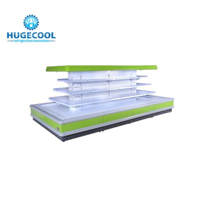 China Buen efecto de la refrigeración de Multideck del refrigerador vertical remoto de la exhibición para la verdura en venta