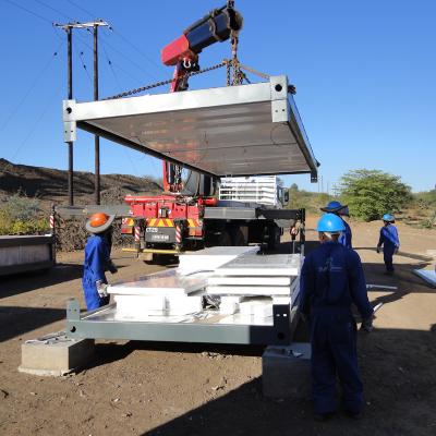 China new technology container office steel structure frame welded pack container house as dormitory for sale