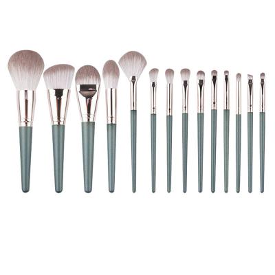 China Angular blush face green foundation makeup brush china direct sales with makeup brush drying rack for sale
