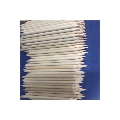 China Disposable Dual Head Nail Art Orange Wood Stick For Birch Wood Sticks Remover Tool Nails for sale