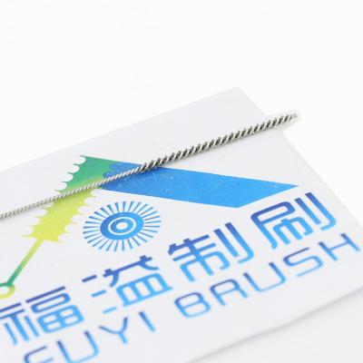 China Small size pipe precision tube cleaning and valve guide polishing brush for sale