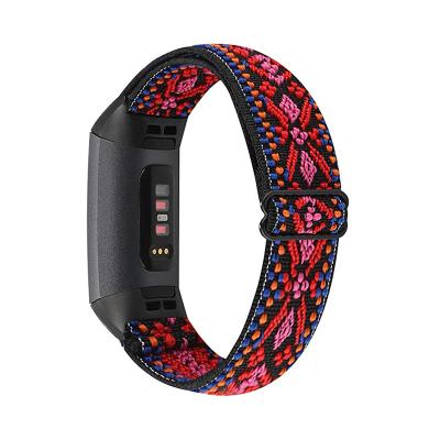 China Nylon Material Elastic Band 20mm Adjustable Fitness Stretching Band Nylon Strap With Buckle For Watch Load 3 for sale