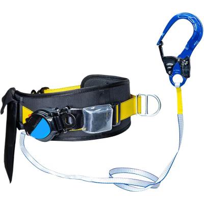 China High-strength Di Nma CE Certified High Altitude Work Construction Waist Single Speed Falling Differential Seat Belt Anti for sale