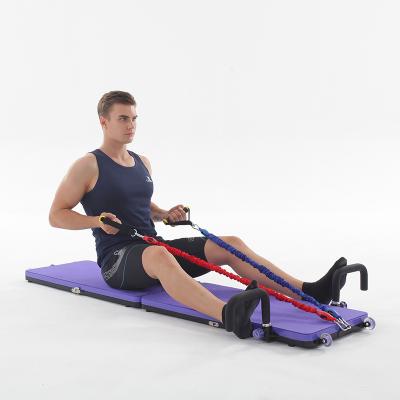 China Multifunctional ABS+TPE Pull Rope Lift Up Board Workout Fitness Exercise System Pull Up Pump Foldable Gym Exercising Home Equipment for sale