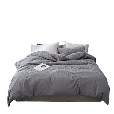 China Disposable Customized King Size Cotton Wash Sheet Sets For Hotel Bedding Set for sale