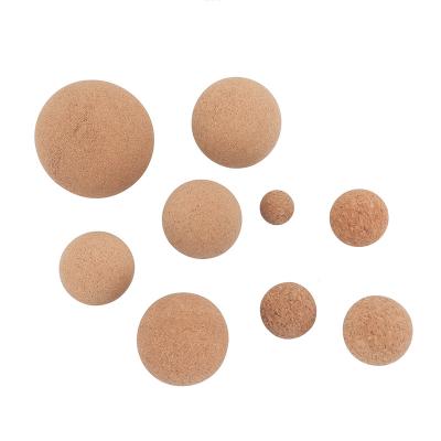China Eco-Friendly Cork Massage Ball Classic 60mm Eco-Friendly Deep Tissue Mass Natural Firm Ultralight for Legs Butt Back and Muscle Recovery for sale