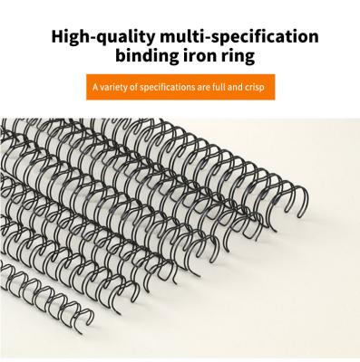 China Nylon-Coated double Wire-0 Double Loop Spiral O Double Loop Binding Wire Twin Ring Loop Wire in spools & Pre cut boxes for sale