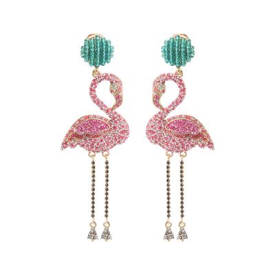 China ODM FASHIONABLE joyeria-por-maire chic women earrings earrings 2022 big flamingo earrings customized for sale