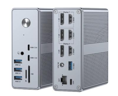 Китай ДисплейСтанция стыковочной связи Трехмонитор Thunderbolt PD 120w Трехмонитор 8K продается