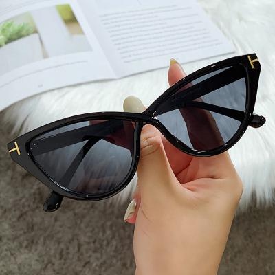 China Fashion Sunglasses 2022 Trendy Shades Ladies Design Cat Eye Oem Sunglasses Custom Made Trendy Sun Glass Women for sale