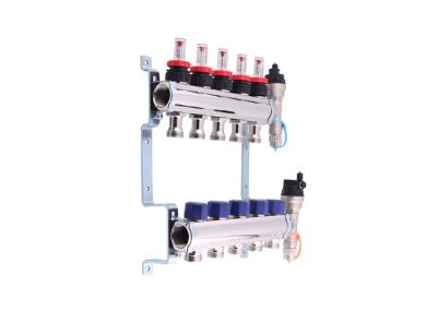 China Brass Water Manifold radiant heat Quality classical floor heating system brass pex for sale