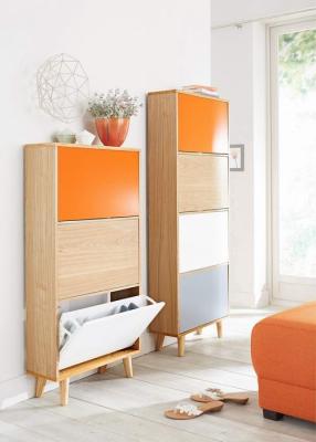 China Colorful Wooden Bathroom Vanities 3 / 4 Layers Shoes Cabinet 600 X 200 X 1500 mm for sale