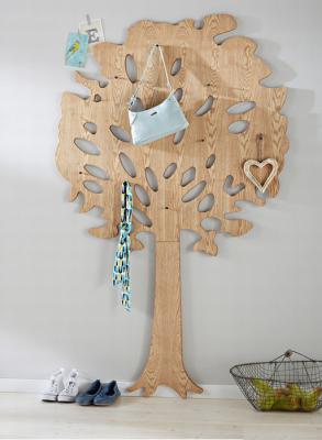 China Natural Ash board Made Apple Tree Decor Wardrobe 1750 X 1000 X 80 mm 8 Coat Racks for sale