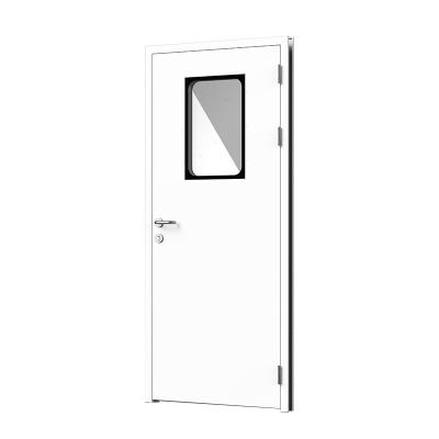 China Porta de aço de sala limpa de balanço único. Integração perfeita, conformidade ISO/GMP. Resistente à corrosão. à venda