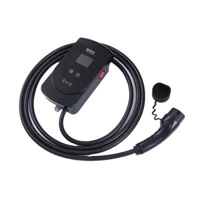 China LED Light + LCD Display (2.8 inch) + High Performance 22KW RFID 32A Electric Vehicle Charging Station IP65 Three Phase Ev Charger with Tuya App Control for sale