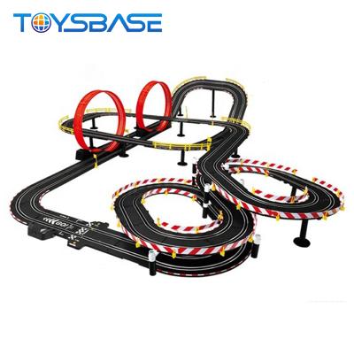 China Toy High Speed Remote Control Slot 360 Degree Double Buckle Miniature Racing Car Racing Track Toy for sale