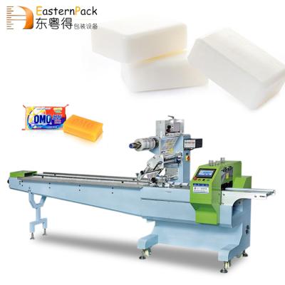 China High Speed Automatic Food Pillow Packing CE Flow Cover Packing Machine Toilet Soap Bar Film Bag Packaging Machine for sale