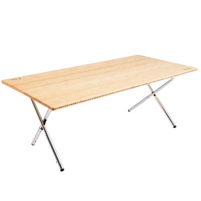 China Outdoor Camping Height Travel Self-propelled Table Folding Table Living Room Table Adjustable Bamboo Barbecue Garden Picnic BBQ for sale