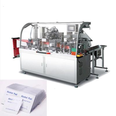 China Empaquetadora mojada de los trapos de la desinfección del cojín del alcohol automática en venta
