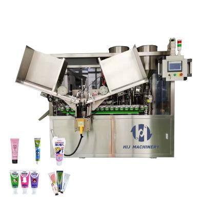 China Cosmetic Cream Toothpaste Plastic Tube Filler Packaging Filling And Sealing Machine for sale