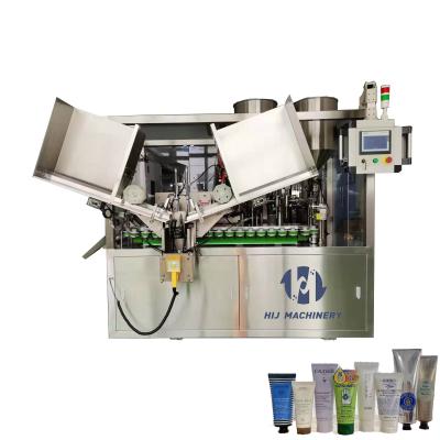 China Cosmetic Cream Toothpaste Plastic Tube Filler Packaging Filling And Sealing Machine for sale