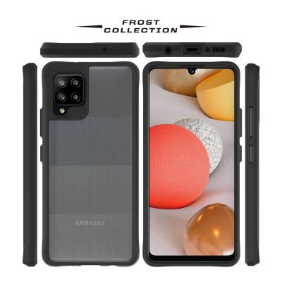 China Full 2 shockproof protectors in 1 PC tpu phone case shockproof phone case for Samsung A42 5G JPG for sale