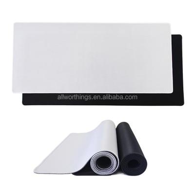 China Promotional Gifts Large Blank White Plain Playmat Mousepad For Sublimation Printing for sale