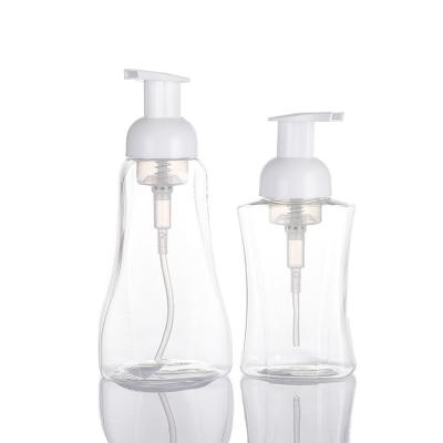 China Botella de champú con bomba de espuma de plástico de 500 ml con material ecológico en venta