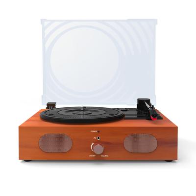 China CODI Amplifier Vintage 3-Speed Home Desktop Turntable With Speakers Vinyl Record Player for sale