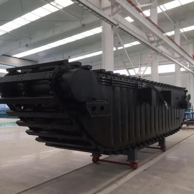 China Steel Machinery Repair Shops Pontoon Boat Undercarriage For 20 Ton Crawler Excavator for sale