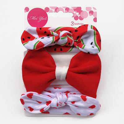 China Soft Large Bows Baby Newborn Children Elastic Headband Baby Hair Bands Band Hair Accessories for sale