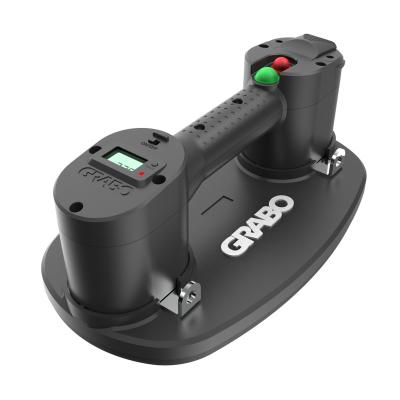China Manual Supports Grabo Multiple Languages 20 Lifter Portable Electric Vacuum Suction Cup Lifter For Glass Wood Tile Granite Drywall Heavy Lifting Tool With Gasket for sale