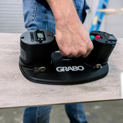 China Manual Supports Multiple Languages Grabo Pro Electric Vacuum Suction Cup With Digital Display Support Auto Start And Stop for sale