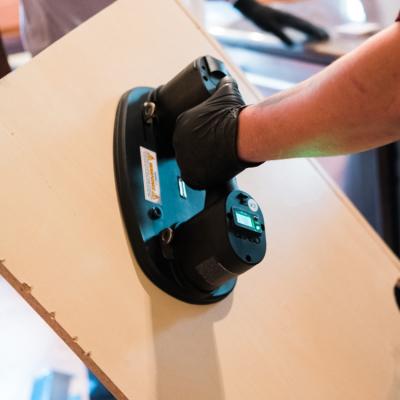 China Manual supports multiple languages rock slab suction cup lifter 375lbs portable tile lifter vacuum sucker for sale for sale