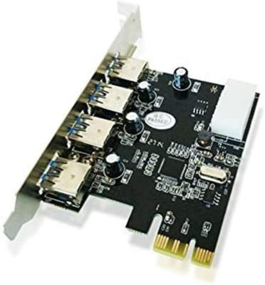 China High Speed Data Transfer Controller 5.0Gbps 4 Ports PCIe To USB 3.0 Expansion Card , USB 3.0 Card Express Desktop for sale