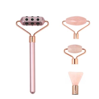 China Custom Color Facial Premium Quality Variety Tool Blood Vessel Removal Beauty Eco Friendly Germanium Jade Rollers for sale