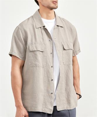 China Hot Selling Thin Material Comfortable Cloth Material Multiple Anti-pilling Sizes Breathable Men's Short Sleeve Shirt for sale