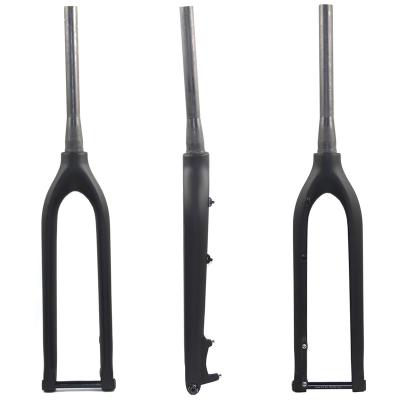 China High Quality Mountain Bikes Carbon T800 Rigid Mountain Bike Fork 27.5er 29er Tapered MTB Bicycle Fork With 100*15mm Through Axle for sale