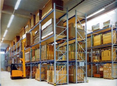 China Supermarket Spraying Paint Steel Pallet Racks With Forklift Works , 800KG for sale