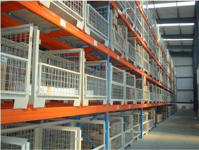 China Durable Metal heavy duty selective pallet rack with Multi - Level shelves for sale