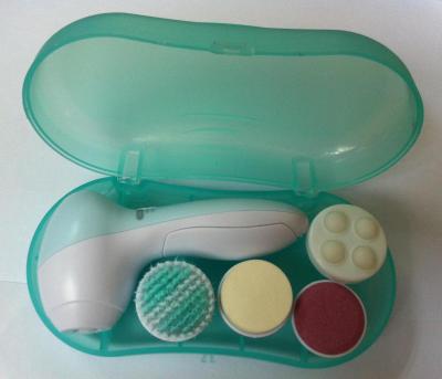 China Multifuction Battery Operated Rotating Facial Cleansing Brush With ABS Materials , Pink Color for sale