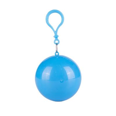 China Cheap Custom Chained Head Disposable Cheap Rain Poncho Clear Raincoat PE Emergency Ball Raincoat Single Person Raincoats for sale