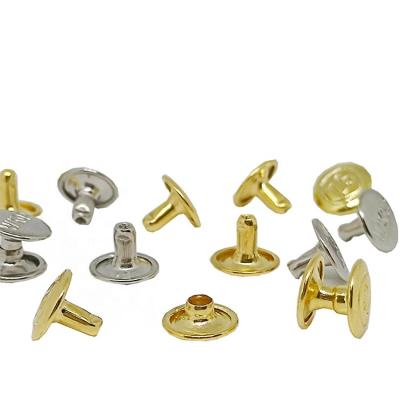 China Durable Double Rivets For Jacket Jeans Denim Punk Hat Frame Double Rivets Remache Para Bolso for sale