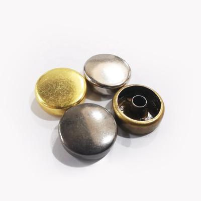 China Wholesale DIY Durable Double Hat Rivet for Jacket Punk Hat Stainless Steel Double Cap Remache Redondo Brass Rivet for sale