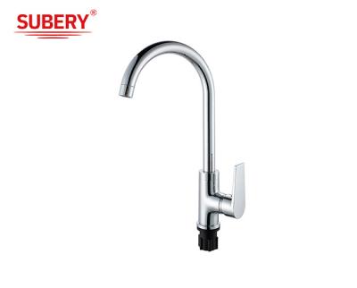 China Chroom Messing Koud En Warm OEM Keuken Wasbak Mixer kranen Single Lever Te koop