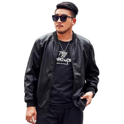 China Large and tall men's viable winter PU motorcycle leather jacket plus size men's jacket factory wholesale for sale