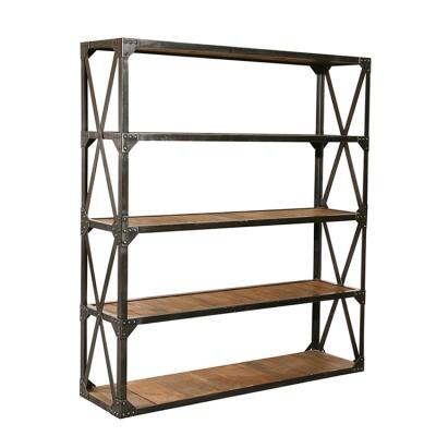 China 6417J Home Industrial Furniture Display Stand Wooden Storage Shelf for sale